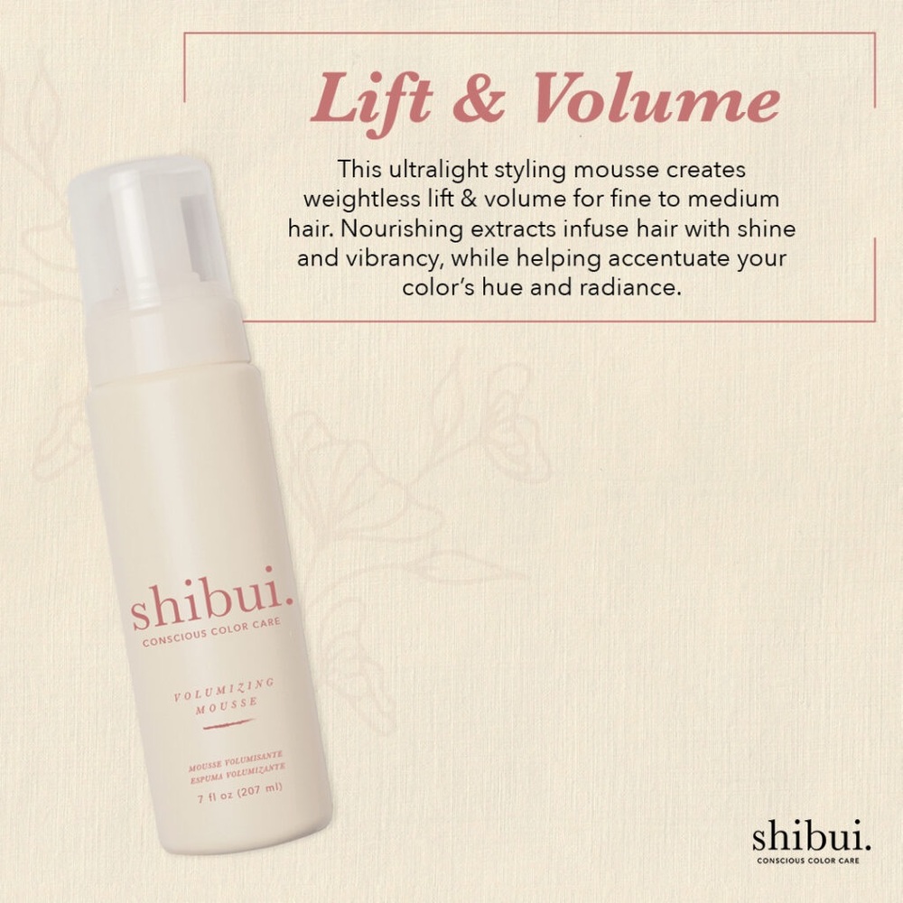 NEW! Shibui Volumizing Mousse, weightless lift & volume